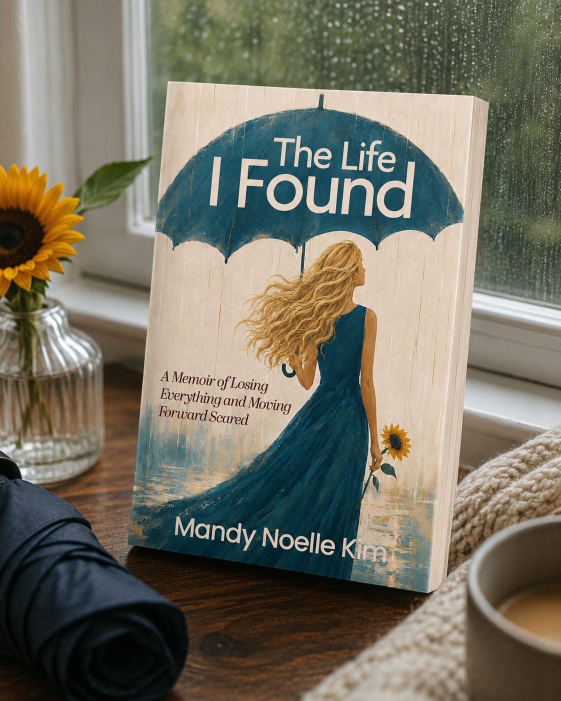 The Life I Found memoir cover resting by a sunny window
